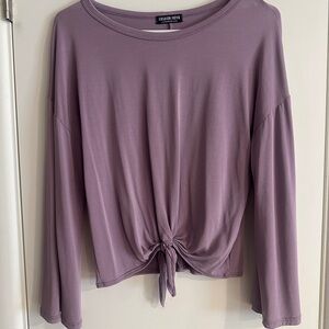 Purple Long Sleeve Top